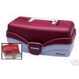 Tackle Box, 1-Tray, Red Metallic/Off White