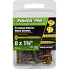 Hillman Power Pro Premium Interior Wood Screws #8 X 1-3/4 - 75 Pc (#8 X 1-3/4)