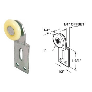 PrimeLine/SlideCo N6512 Frontside By-Pass Door Roller, Top Hung