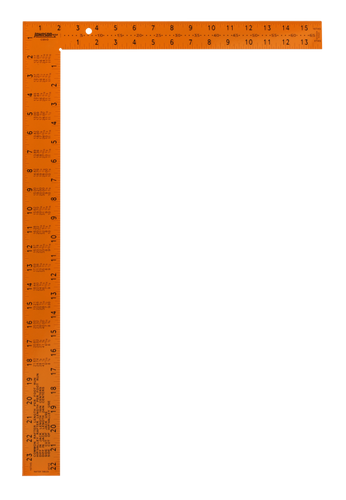 Johnson Level 16 x 24 Easy-Read™ Steel Framing Square (16 x 24)