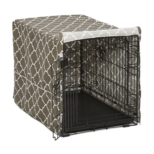 MidWest Homes For Pets 30 QuietTime Defender Brown Covella Crate Cover