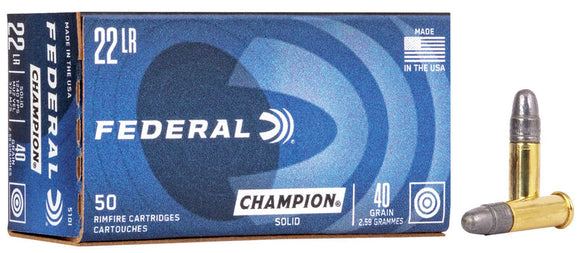 Federal Champion Training Rimfire (22 LR 40 Grain)