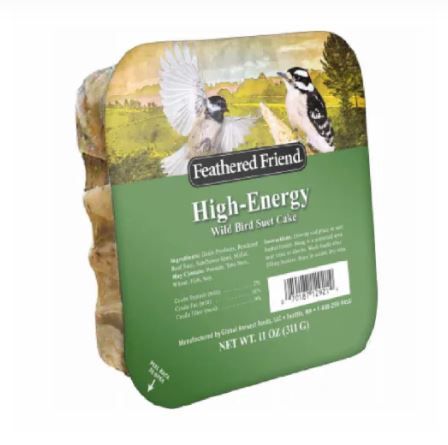 Global Harvest Foods Feathered Friend High-Energy Wild Birds Suet Cake