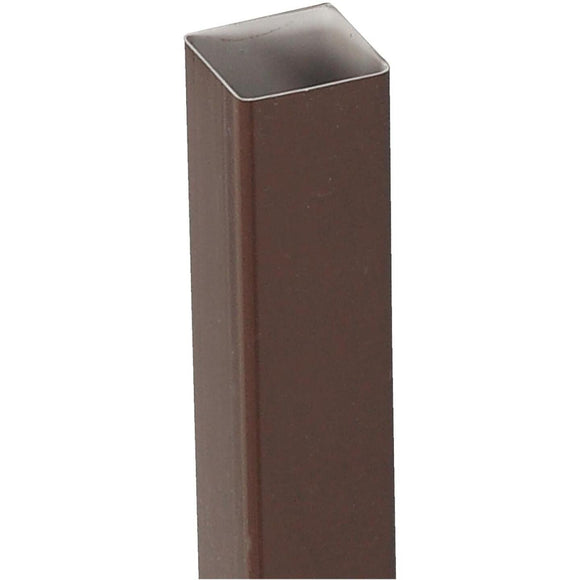 Amerimax 2 In. Square x 10 Ft. Brown Vinyl Downspout