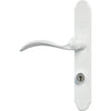 Larson QuickFit White Die-Cast Metal Locking Storm Door Curved Leverset