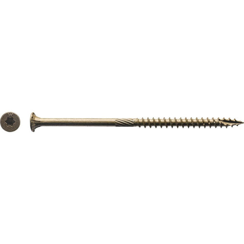 Big Timber #10 x 4 In. Bronze Flat Head Wood Screw (48 Ct., 1 Lb.)