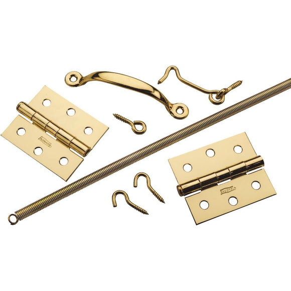 National Brass 2-Hinge Screen Door Kit