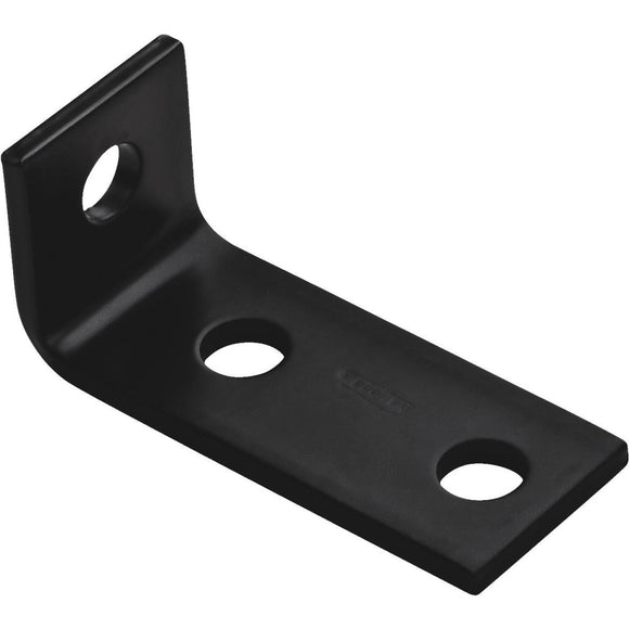 National 3.5 In. x 1.5 In. x 3/16 In. Black Heavy Duty Offset Leg Corner Brace