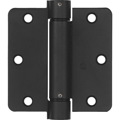 National 3.5 In. Oil Rubbed Bronze 1/4 In. Radius Spring Door Hinge