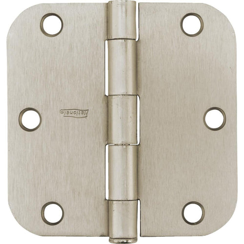 National 3.5 In. Satin Nickel 5/8 In. Radius Door Hinge (12-Pack)