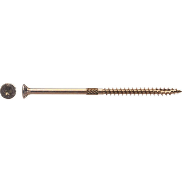 Big Timber #10 x 4 In. Yellow Zinc Flat Head Wood Screw (240 Ct., 5 Lb.)