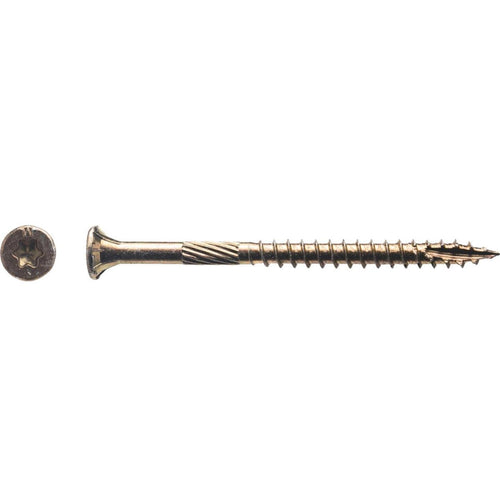 Big Timber #9 x 2-1/2 In. Yellow Zinc Flat Head Wood Screw (470 Ct., 5 Lb.)