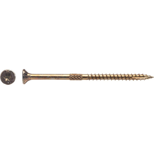 Big Timber #9 x 3 In. Yellow Zinc Flat Head Wood Screw (390 Ct., 5 Lb.)