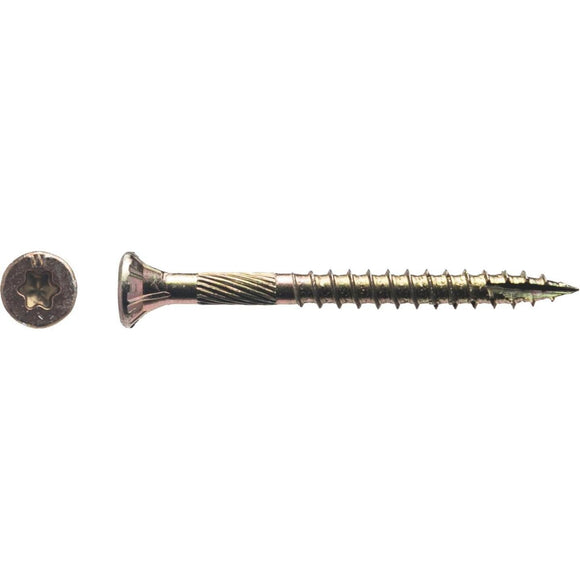 Big Timber #9 x 2 In. Yellow Zinc Flat Head Wood Screw (117 Ct., 1 Lb.)