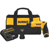 DeWalt 8-Volt MAX Lithium-Ion Gyroscopic 1/4 In. Cordless Screwdriver Kit (2-Battery)