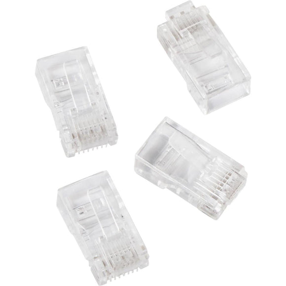 RCA CAT-5E Clear Modular Plug Connector (4-Pack)