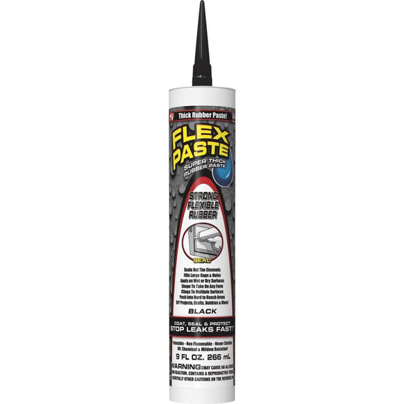 Flex Paste 9 Oz. Rubber Sealant, Black