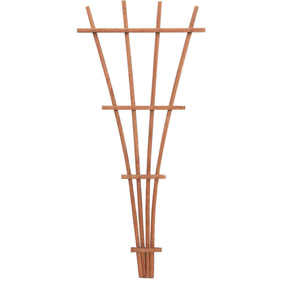 Panacea 48 In. Brown Wood Fan Trellis