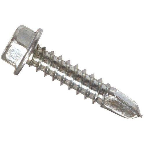 Hillman #12 - 14 x 3/4 In. Hex Washer Head Self-Drilling Sheet Metal Screw (100 Ct.)