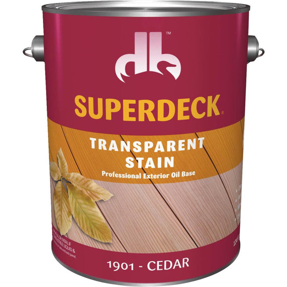 Duckback SUPERDECK Transparent Exterior Stain, Cedar, 1 Gal.