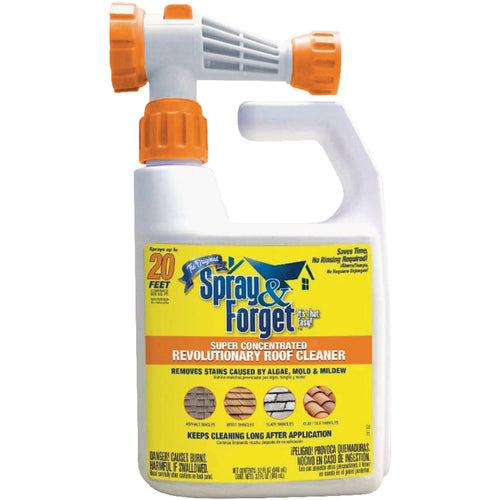 Spray & Forget 32 Oz. Hose End Spray Concentrate No Rinse Roof Cleaner