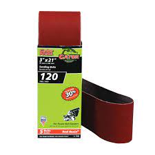 Gator Aluminum Oxide Sanding Belts (3 X 18 80 Grit 2 Pack)