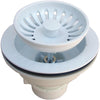 Lasco 3-1/2 In. Heavy-Duty Basket Strainer Assembly, White