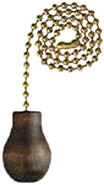 WHITE KNOB PULL CHAIN 1/CD