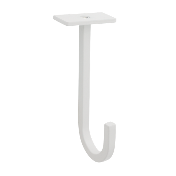 National Hardware Long Ceiling Hook 5-in, White