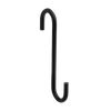 National Hardware Modern S Hook Small 4-3/4-in, Black
