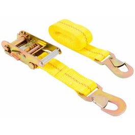Ratchet Tie-Down With Snap Hooks, Ratcheting, 8-Ft.