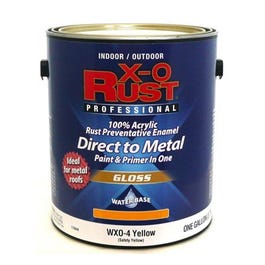 Rust Preventative Paint & Primer, Direct to Metal, Gloss Yellow, Gallon