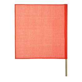 Safety Flag, PVC, 18 x 18-In.