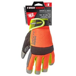 Safety Max Work Gloves, Hi-Viz, Touchscreen, Men's Medium