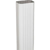 Spectra Metals 2 In. x 3 In. x 15 In. K-Style White Aluminum Downspout Extension