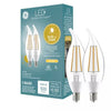GE LED+ Dusk to Dawn Light Bulbs, Security Lights, 60 Watt Replacement, Decorative Candle Bulbs, Candelabra Small Base, Soft White