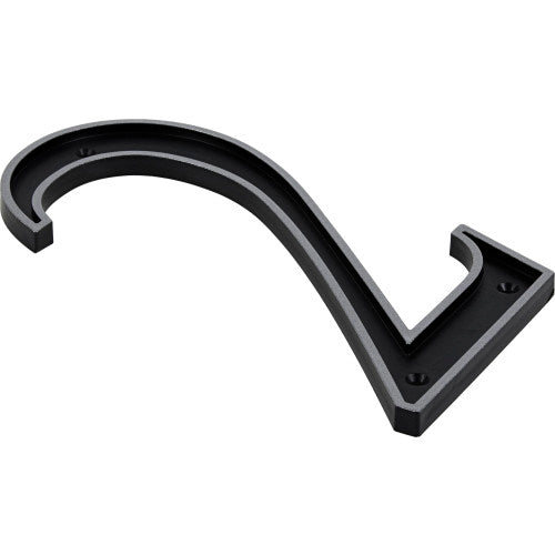 Hillman Black & Silver Reflective Plastic House Number 2