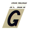Hillman Adhesive Angle-Cut Letter G Black and Gold