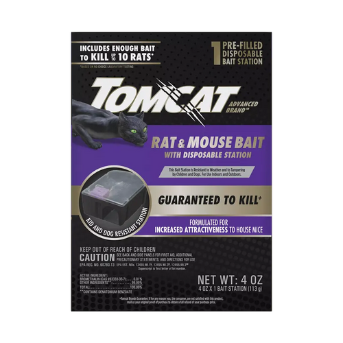 Tomcat Rat & Mouse Bait with Disposable Station