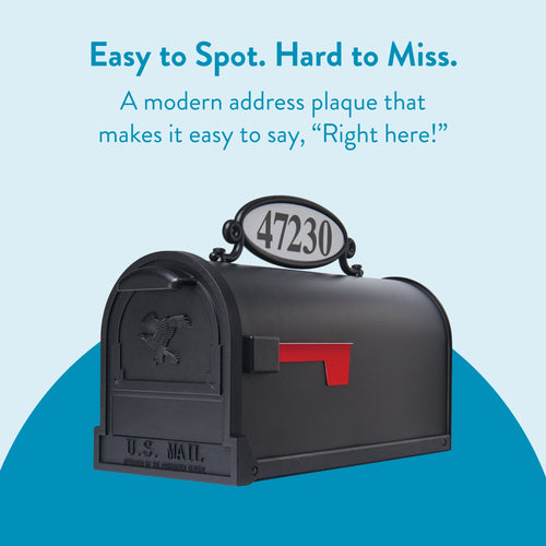 Architectural Mailboxes Reflective Address Number Plaque