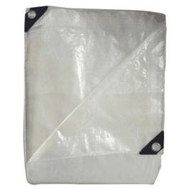 Farm Tarp, Weather & UV Resistant, Silver/White, 25 x 33-Ft.