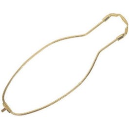 Lamp Harp, Brass Plated, 10-In.