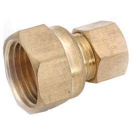 Pipe Adapter, Lead Free, 5/16 Male Compression x 1/4-In. FIP
