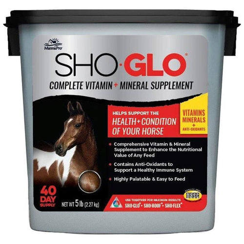 MANNA PRO SHO-GLO VITAMIN AND MINERAL SUPPLEMENT FOR HORSES (5 LB)